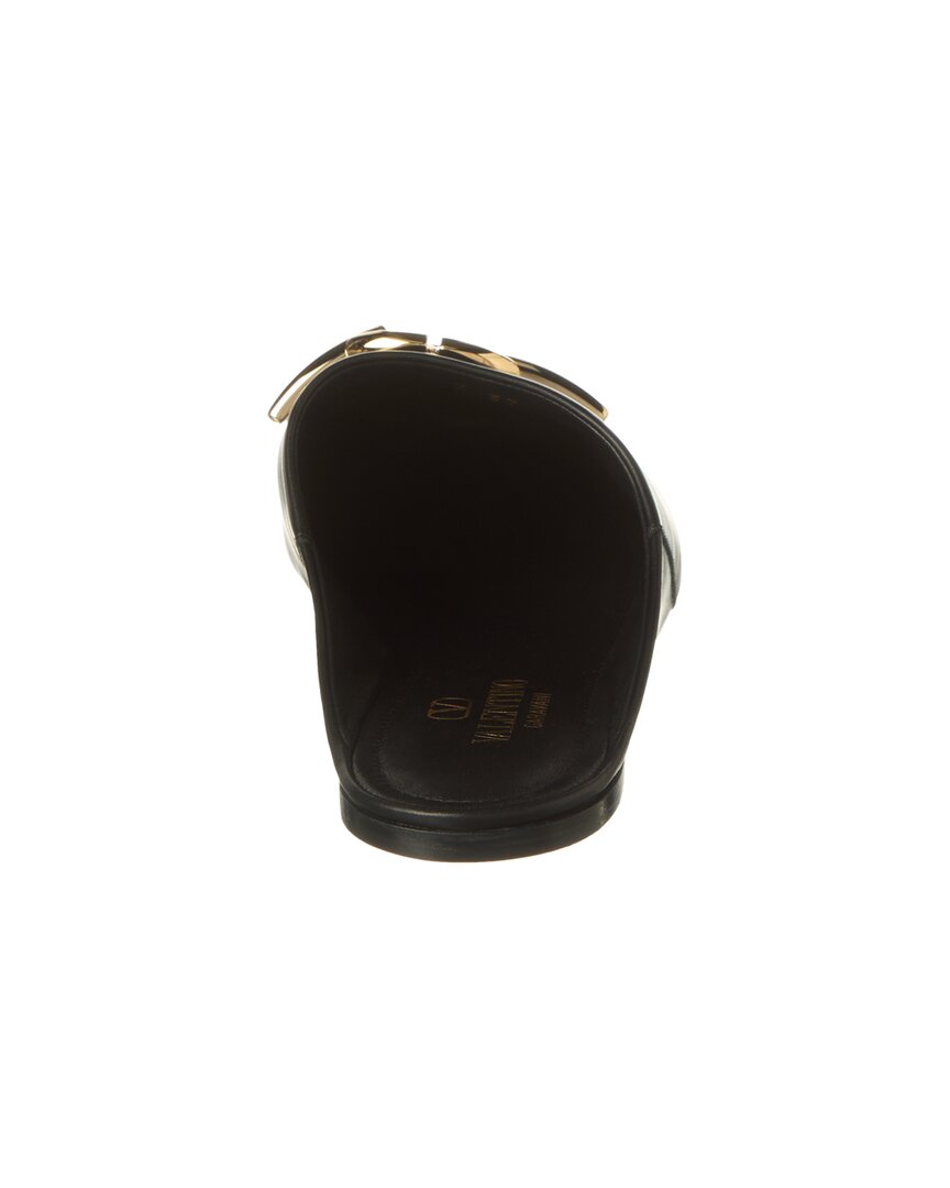 Valentino Vlogo Leather Slide