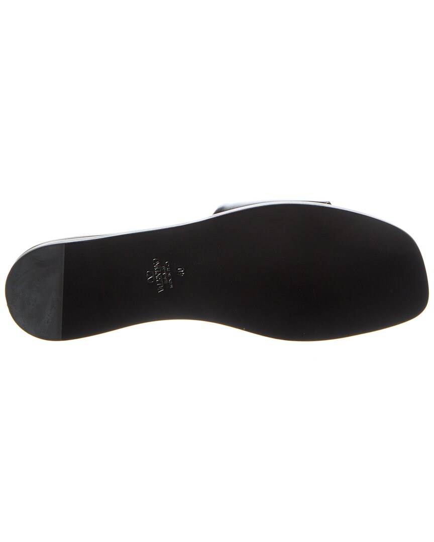 Valentino Vlogo Cutout Leather Sandal