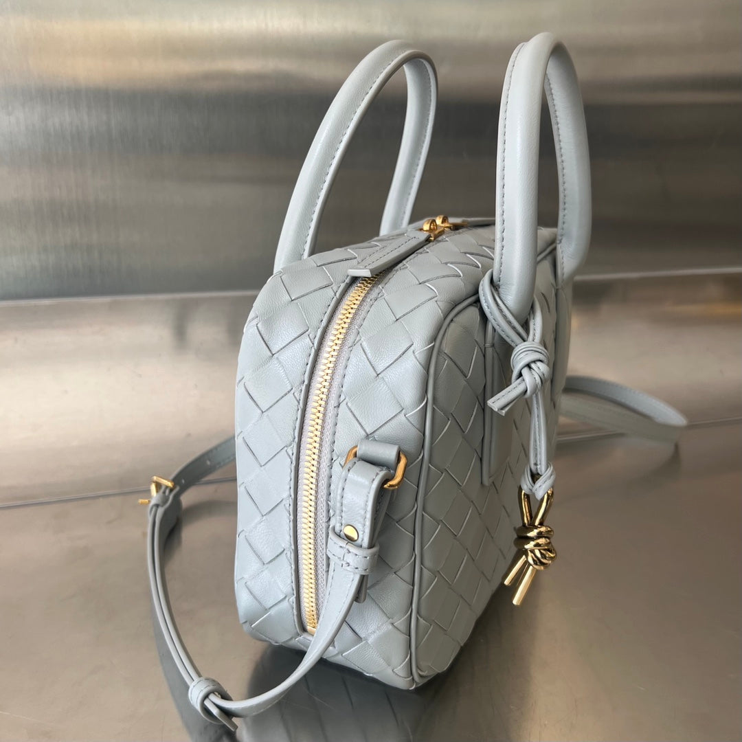 Bottega Veneta BV GETAWAY SMALL 23CM GREY LAMBSKIN