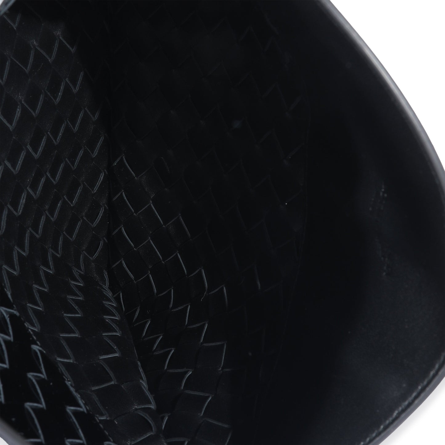 BOTTEGA VENETA Black Intrecciato Patent Shoulder Bag
