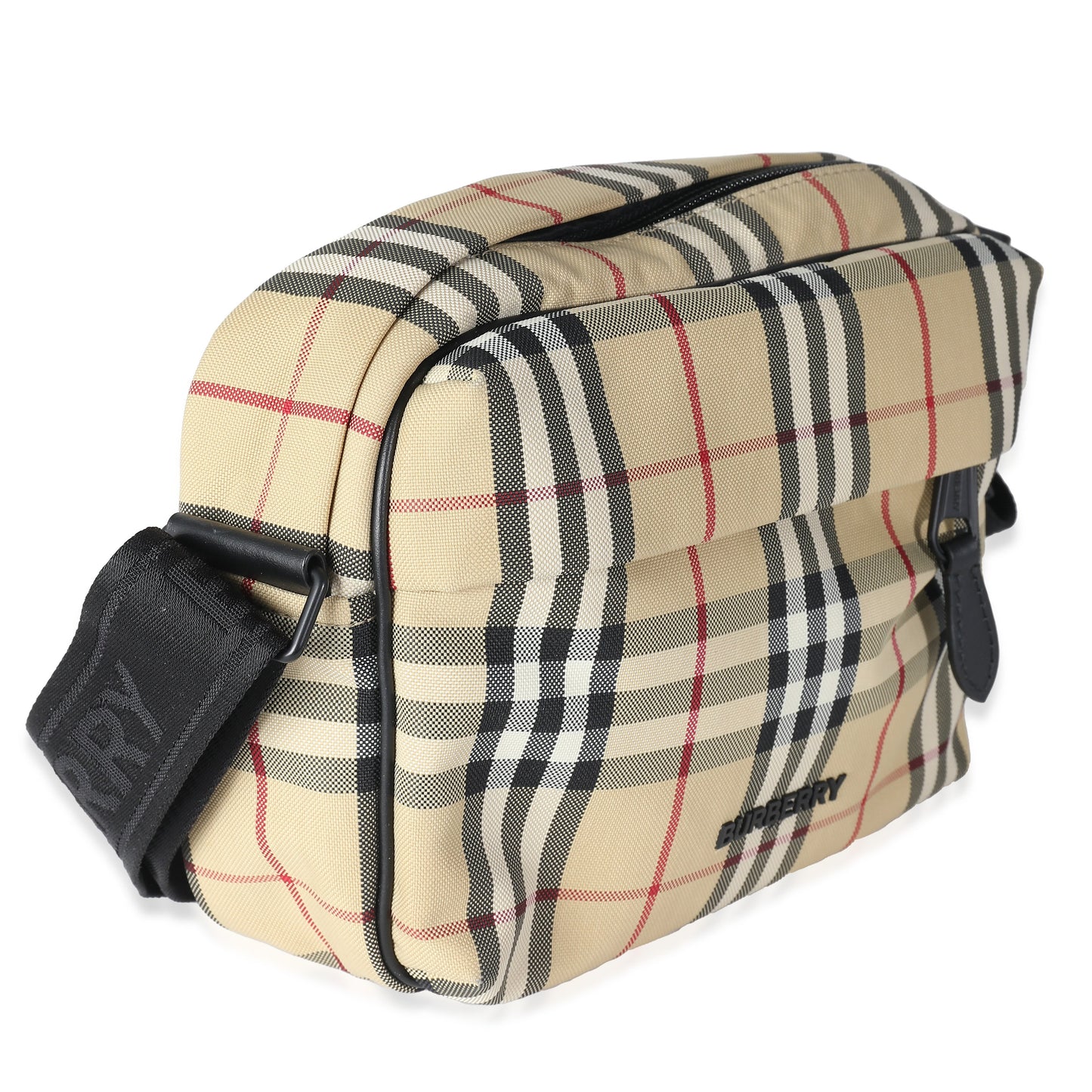 BURBERRY Archive Beige Nylon Vintage Check Paddy Bag