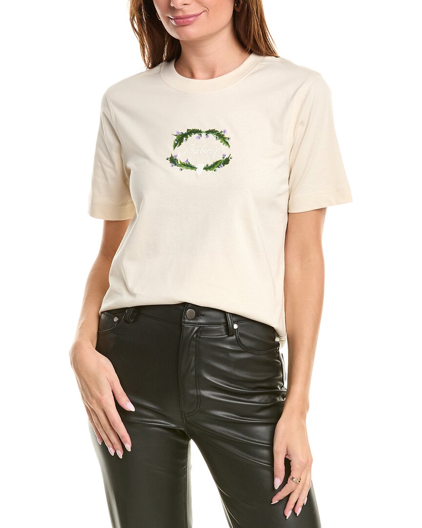 Burberry Thistle Logo T-Shirt Beige