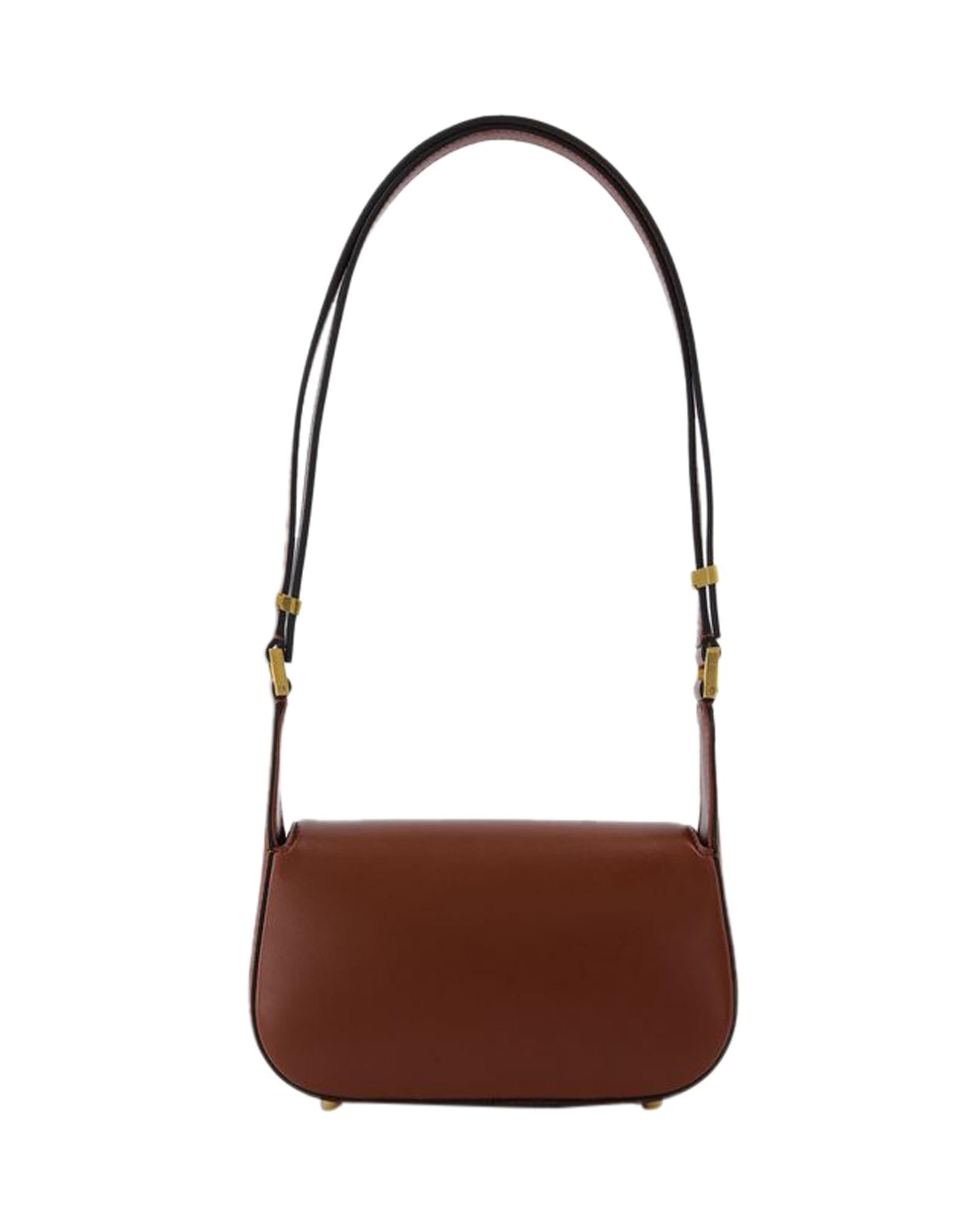 Valentino Garavani Roman Stud Shoulder Bag Chain Detail Women Brown Handbags