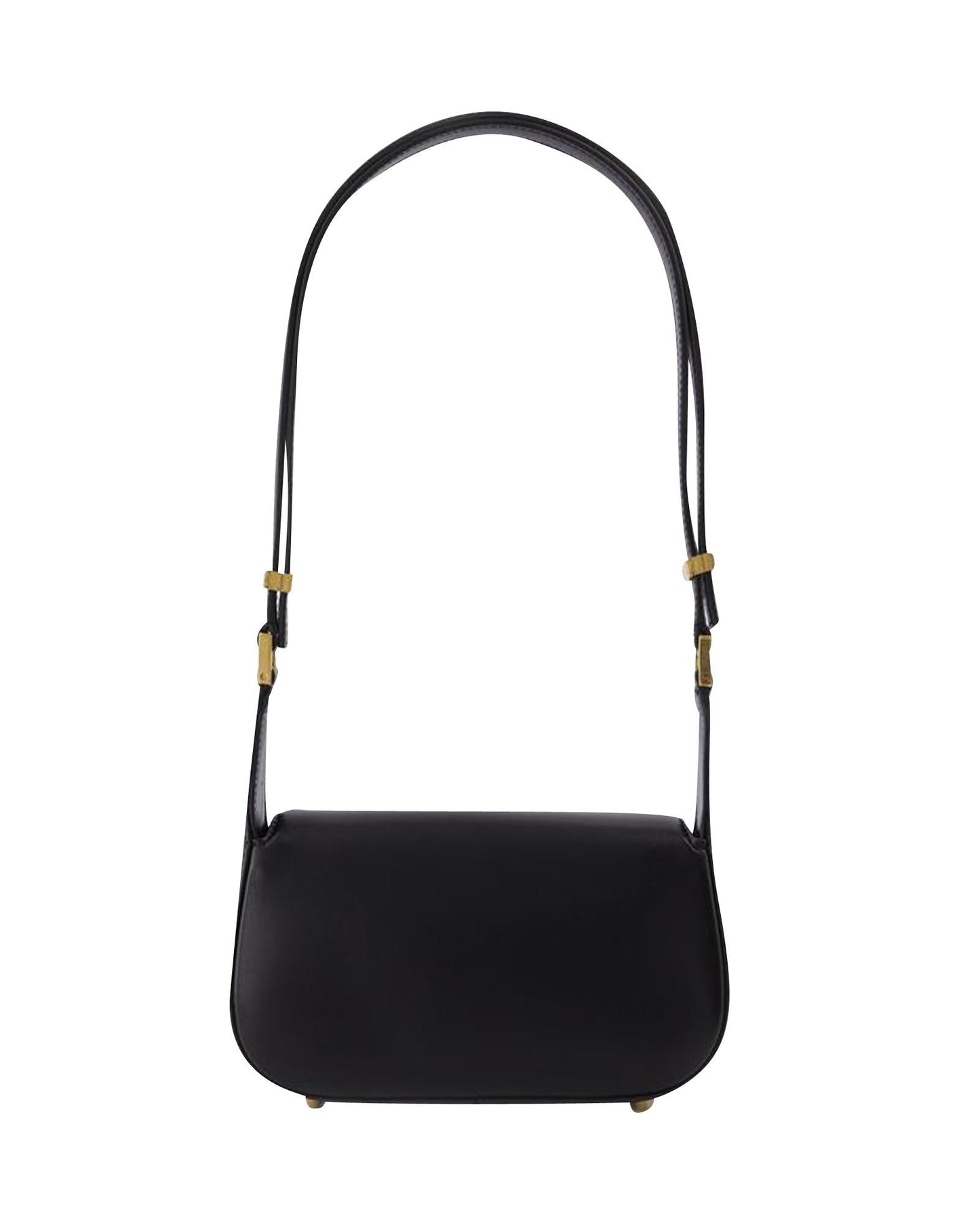 Valentino Garavani Roman Stud Shoulder Bag Chain Detail Women Black Handbags