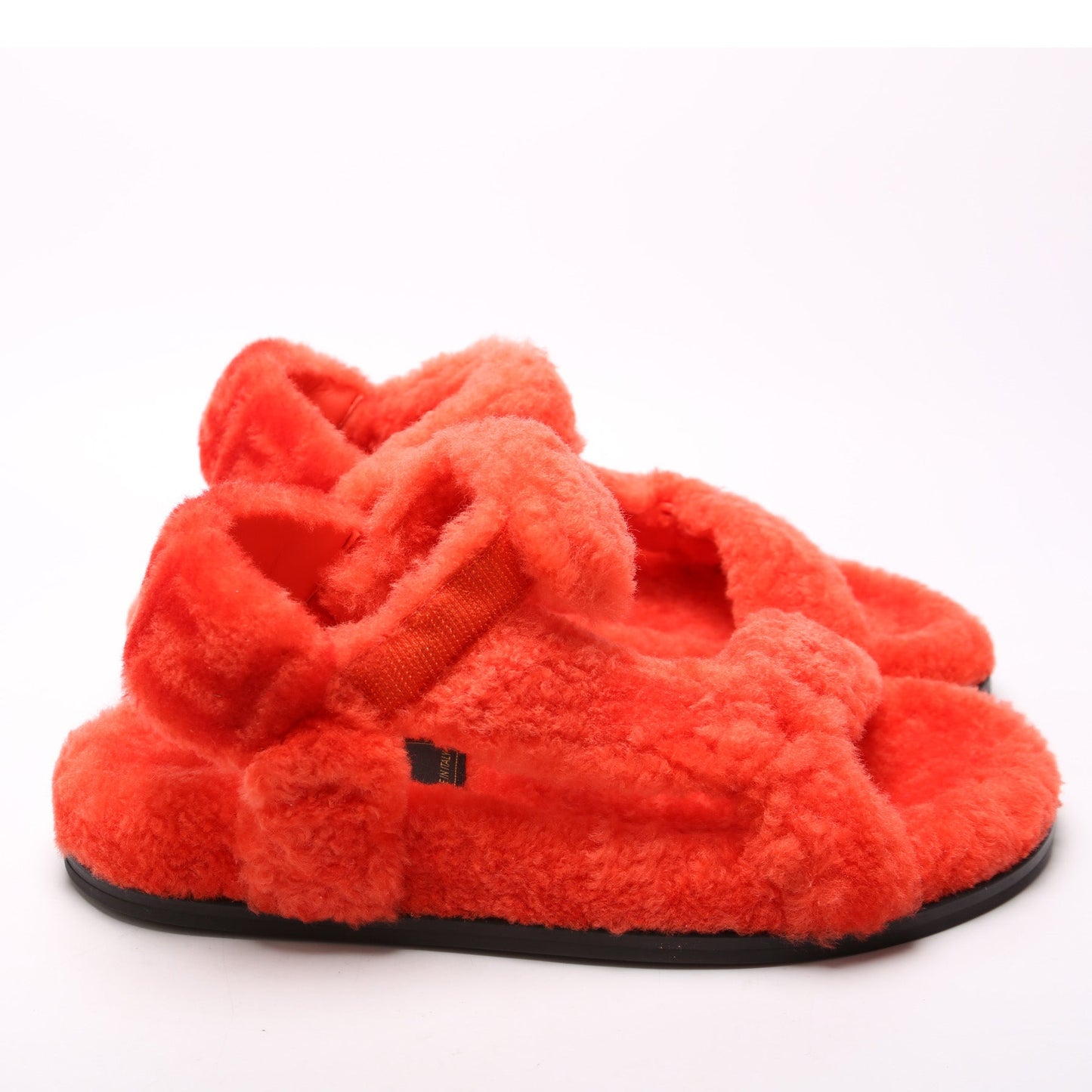 Fendi Feel Shearling Sandals Size 37
