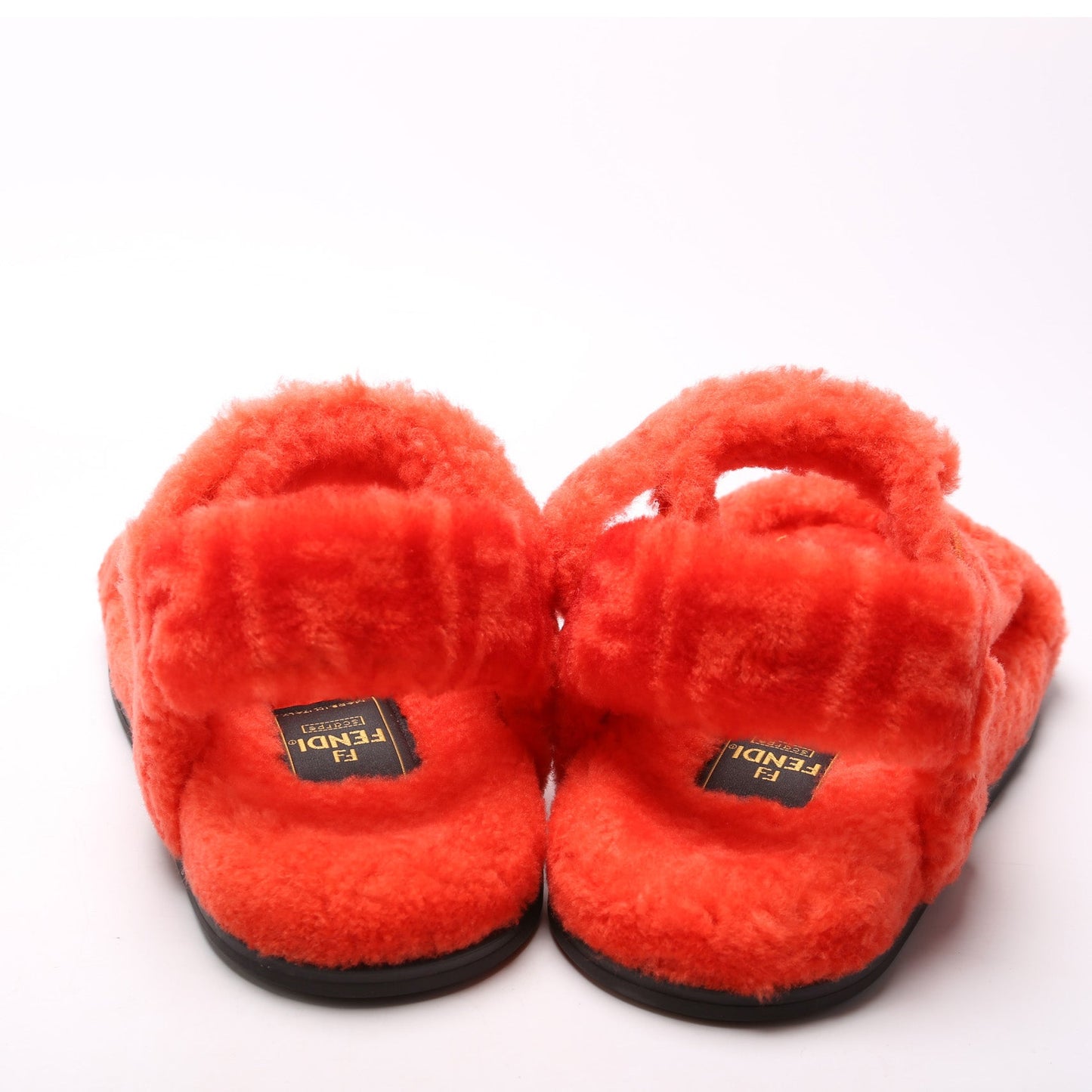 Fendi Feel Shearling Sandals Size 37