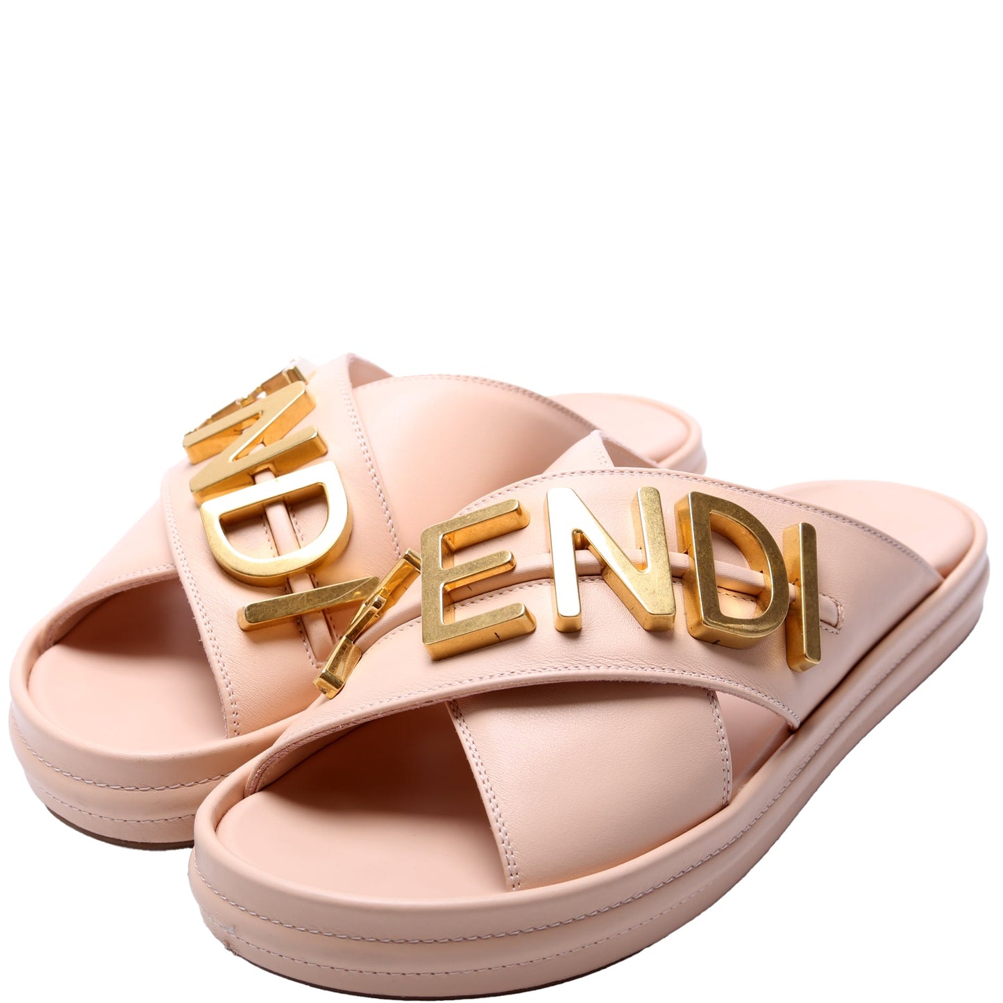 Fendigraphy Leather Sandal Size 39