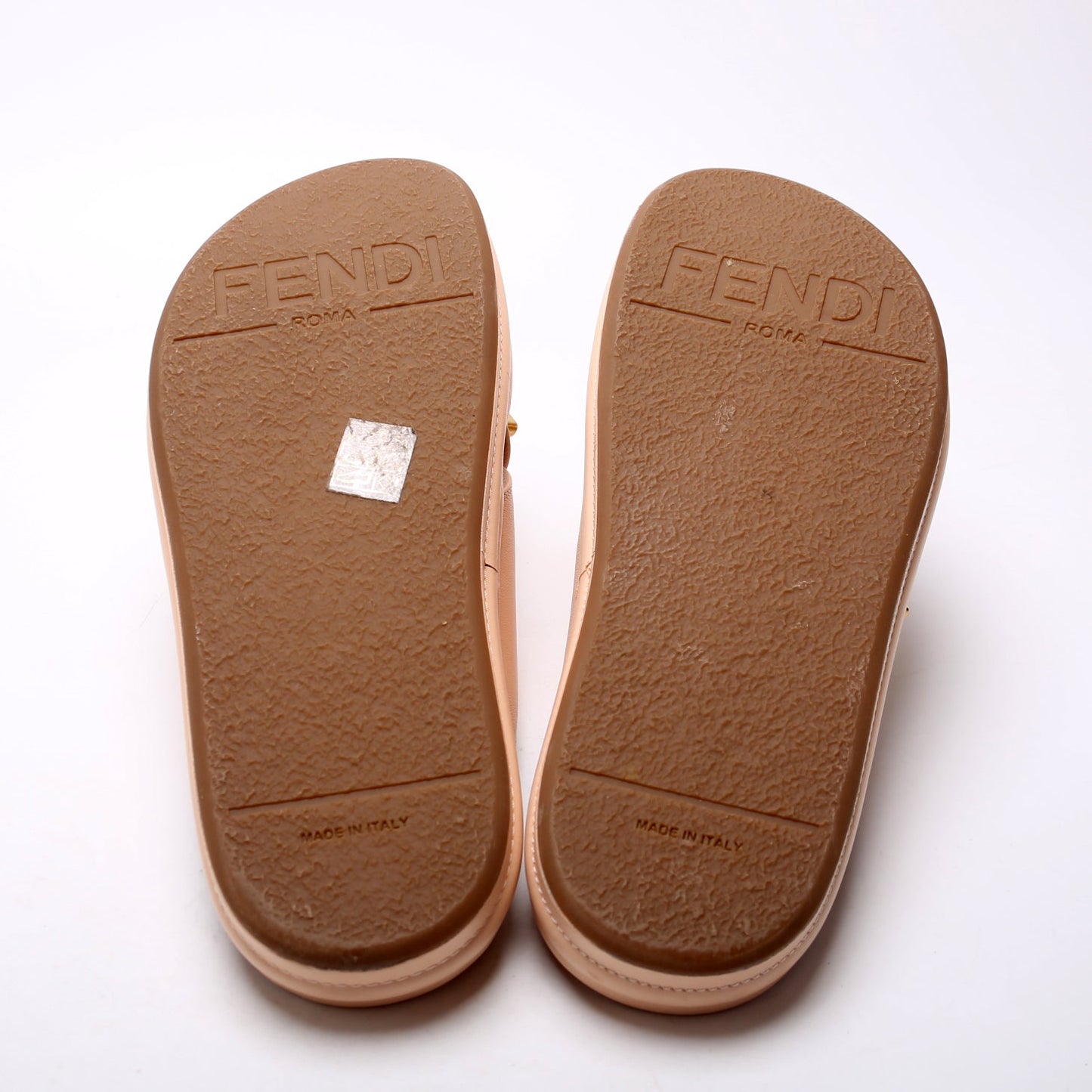 Fendigraphy Leather Sandal Size 39