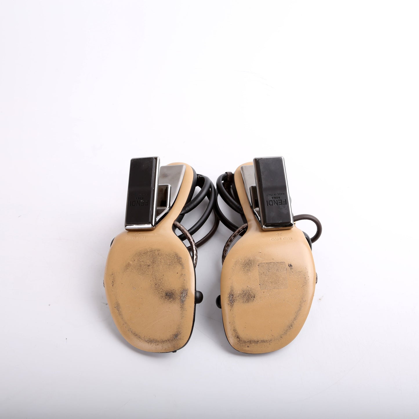 Fendi First 95MM Sandals Size 36