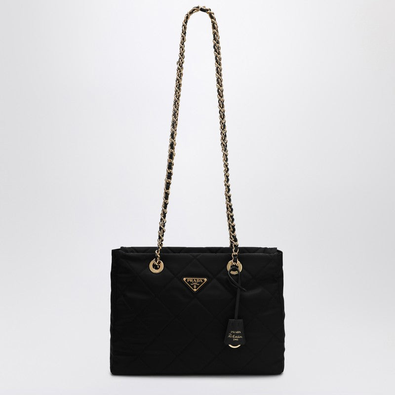 Prada Re-Edition 1995 Chaîne Medium Black Re-Nylon Bag Women