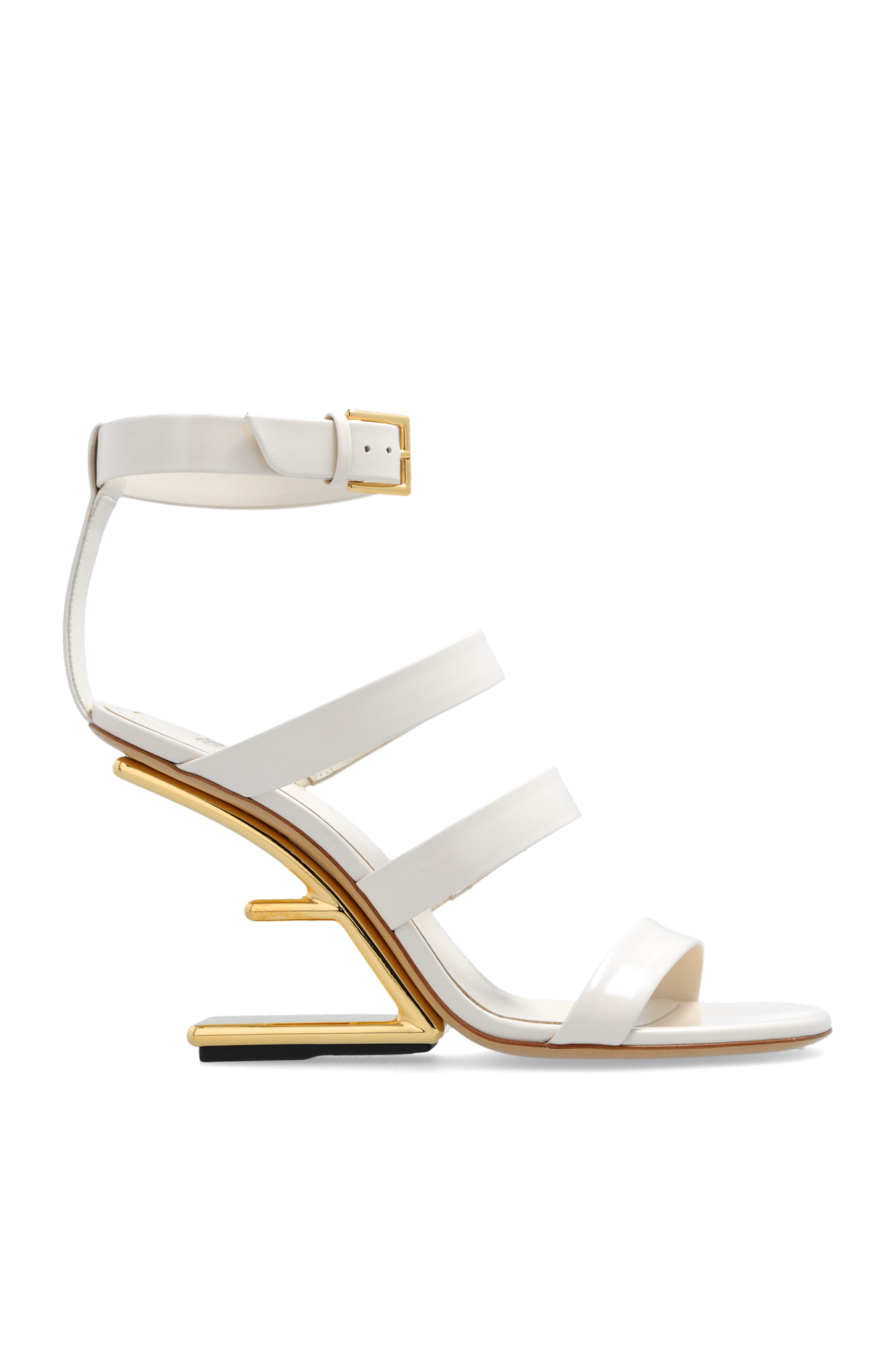 Fendi Heeled sandals 'Fendi First' in WHITE - 38 38 White