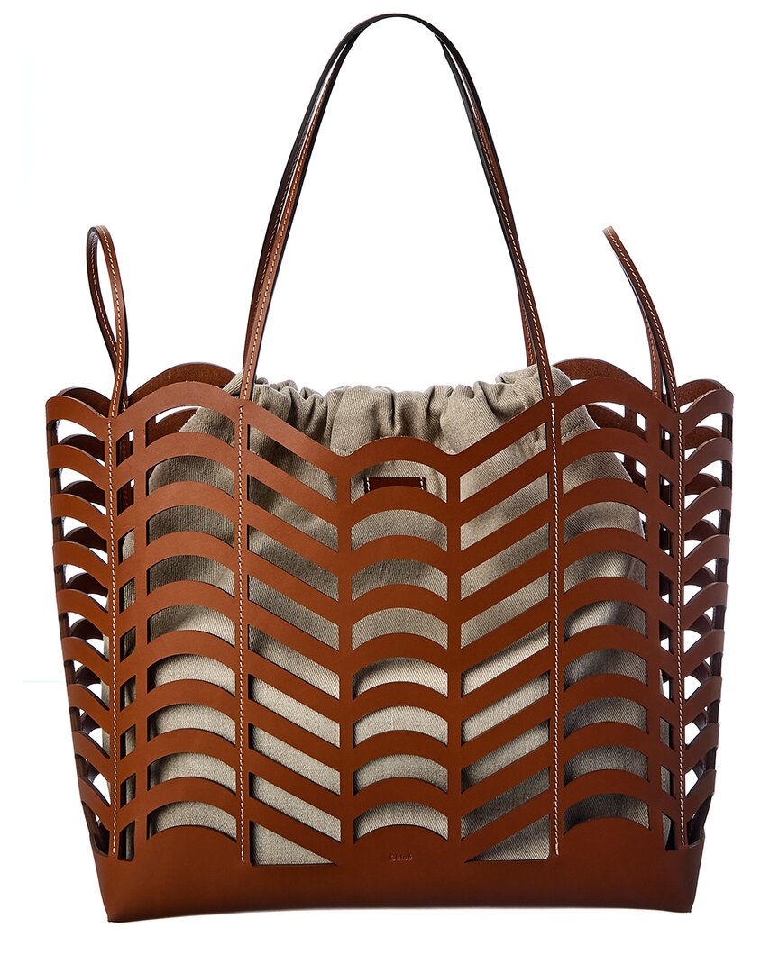 Chloe Kayan Medium Canvas & Leather Tote