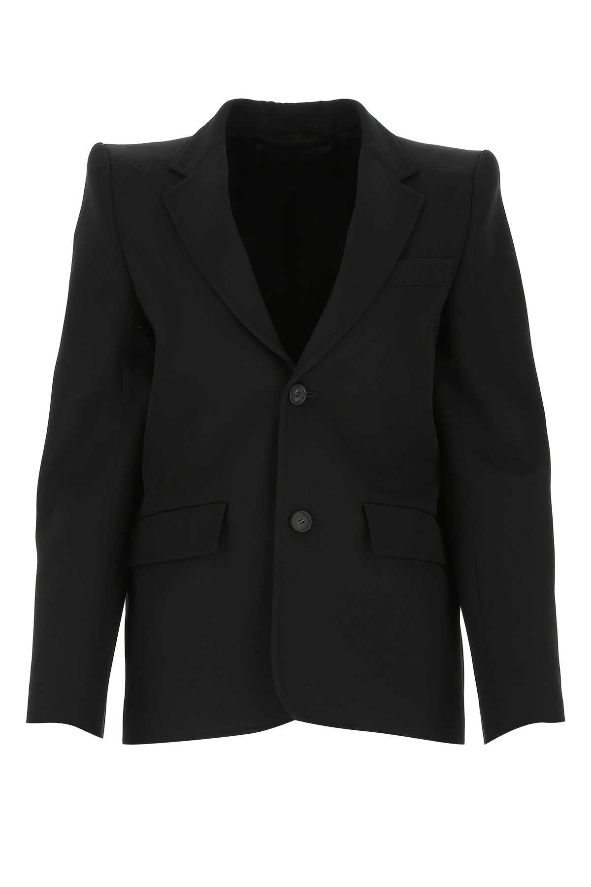 Balenciaga Women Black Light Wool Blazer