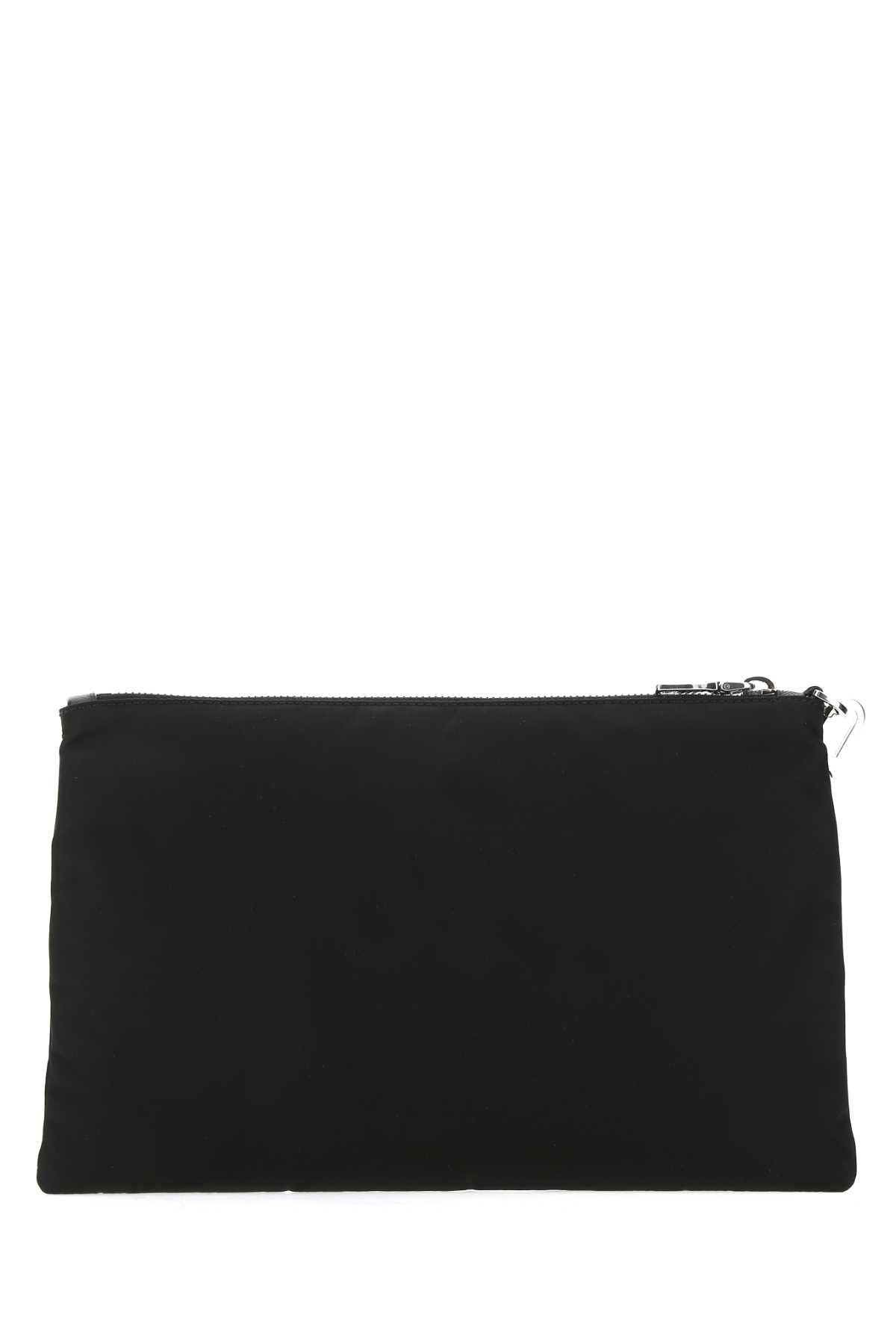 Prada Men Black Re-Nylon Clutch