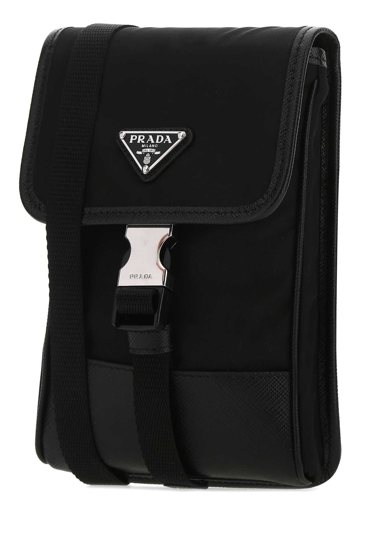 Prada Men Black Re-Nylon Phone Case