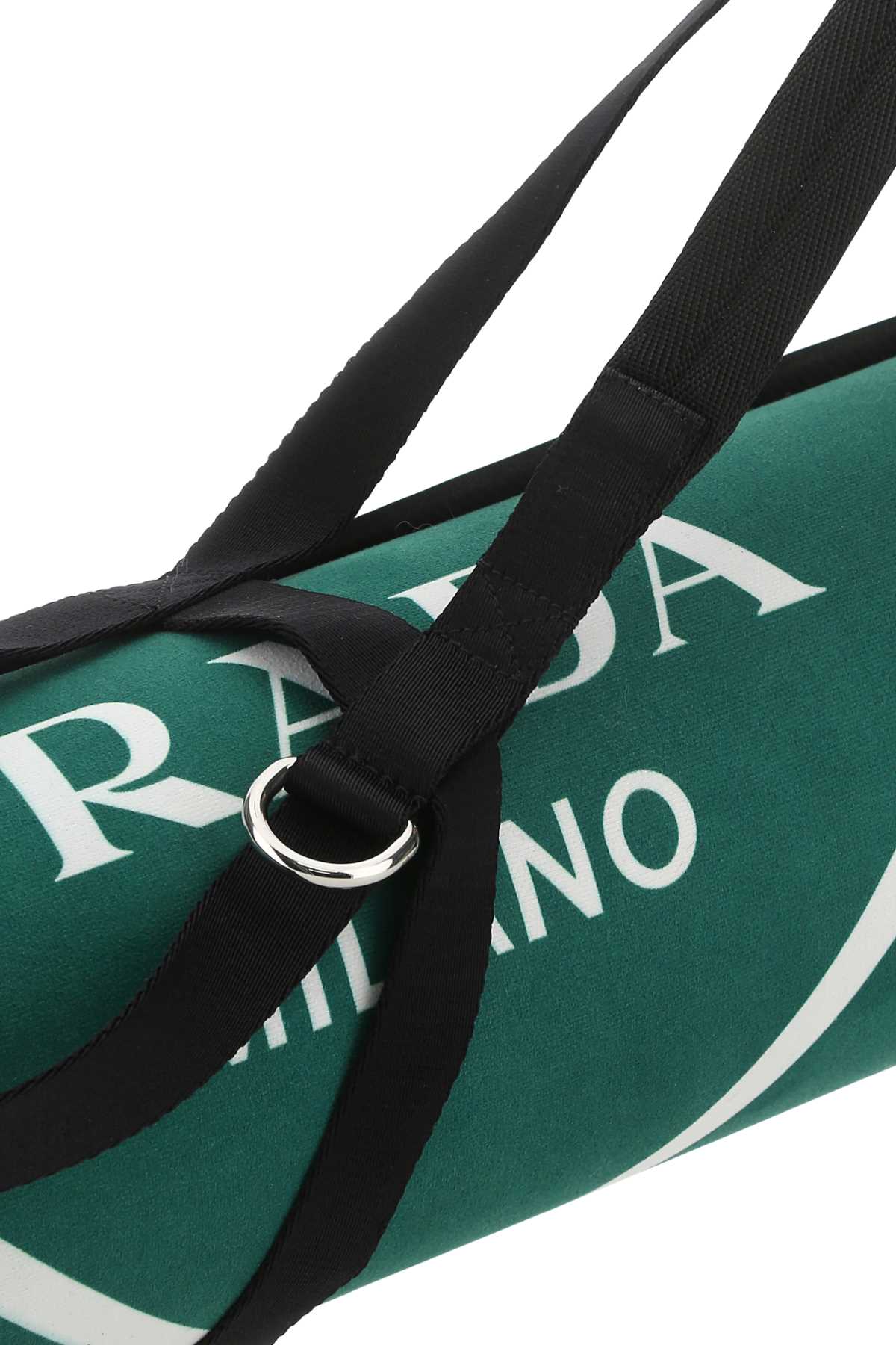 Prada Unisex Green Rubber Yoga Mat