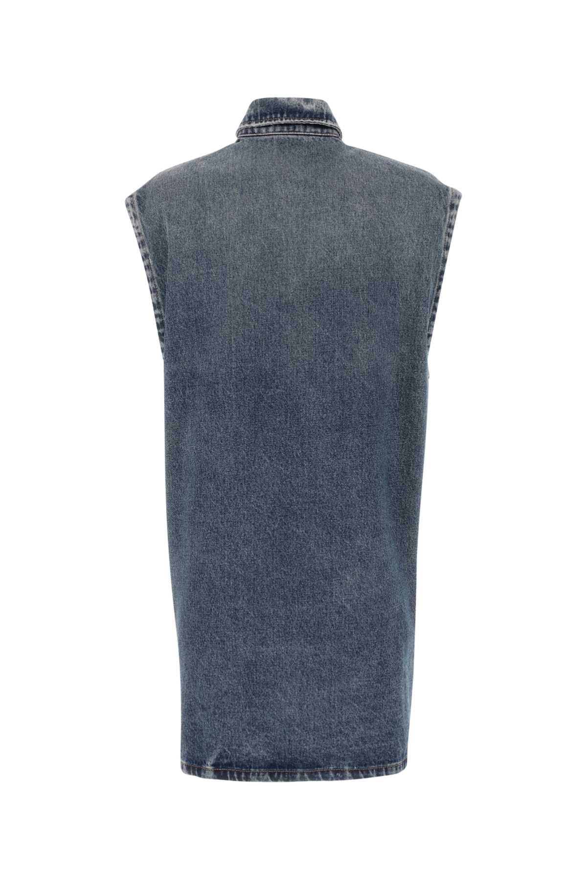 Prada Women Denim Sleeveless Shirt