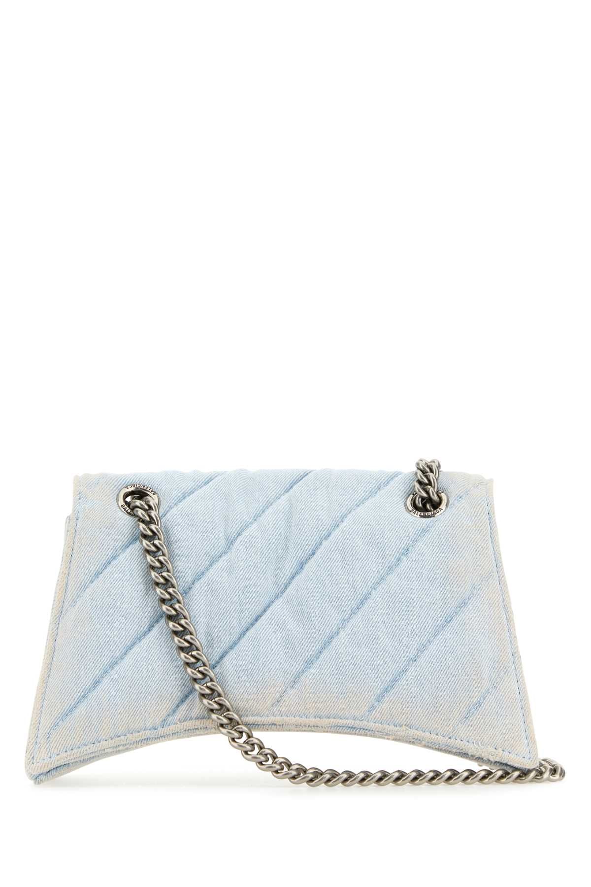 Balenciaga Women Denim Crush S Shoulder Bag