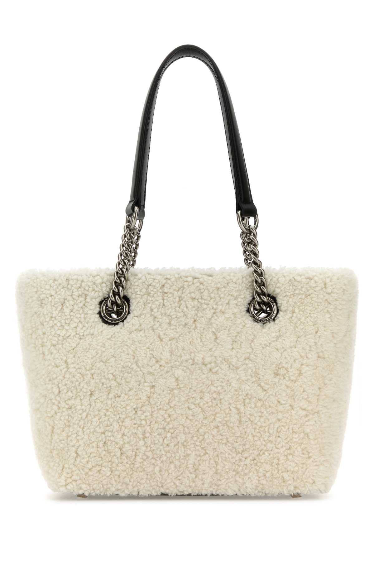 Balenciaga Women White Shearling Duty Free S Handbag