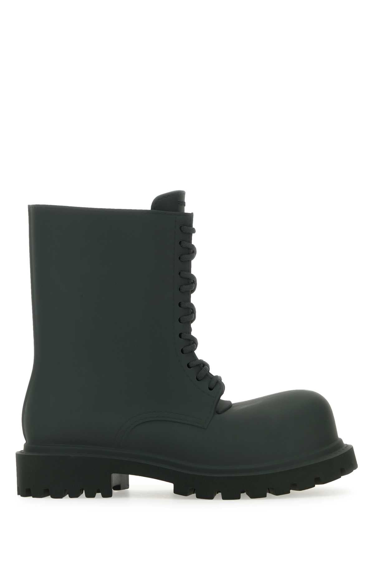 Balenciaga Men Bottle Green Eva Boots