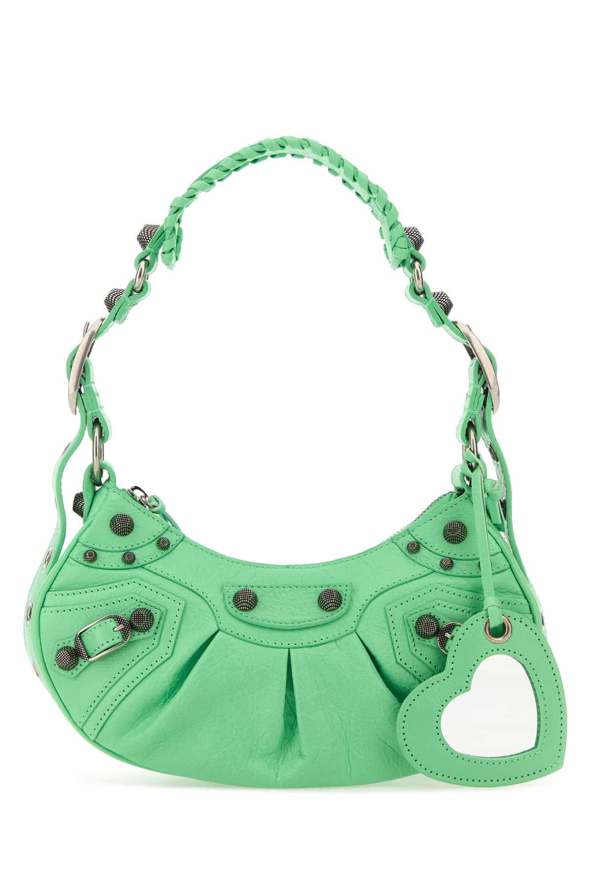 Balenciaga Women Mint Green Nappa Leather Le Cagole Xs Shoulder Bag