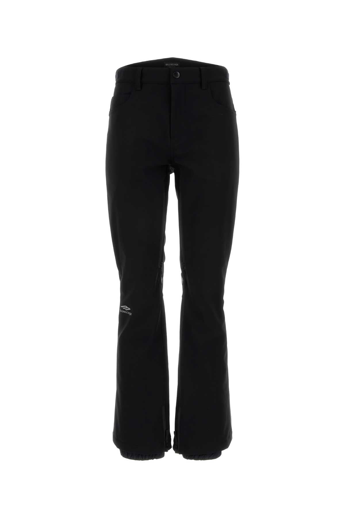 Balenciaga Women Black Stretch Nylon Ski Pant