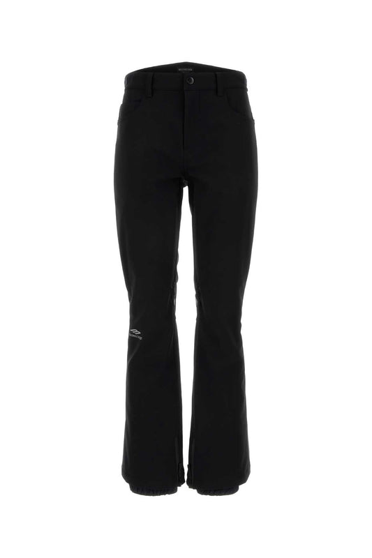 Balenciaga Women Black Stretch Nylon Ski Pant