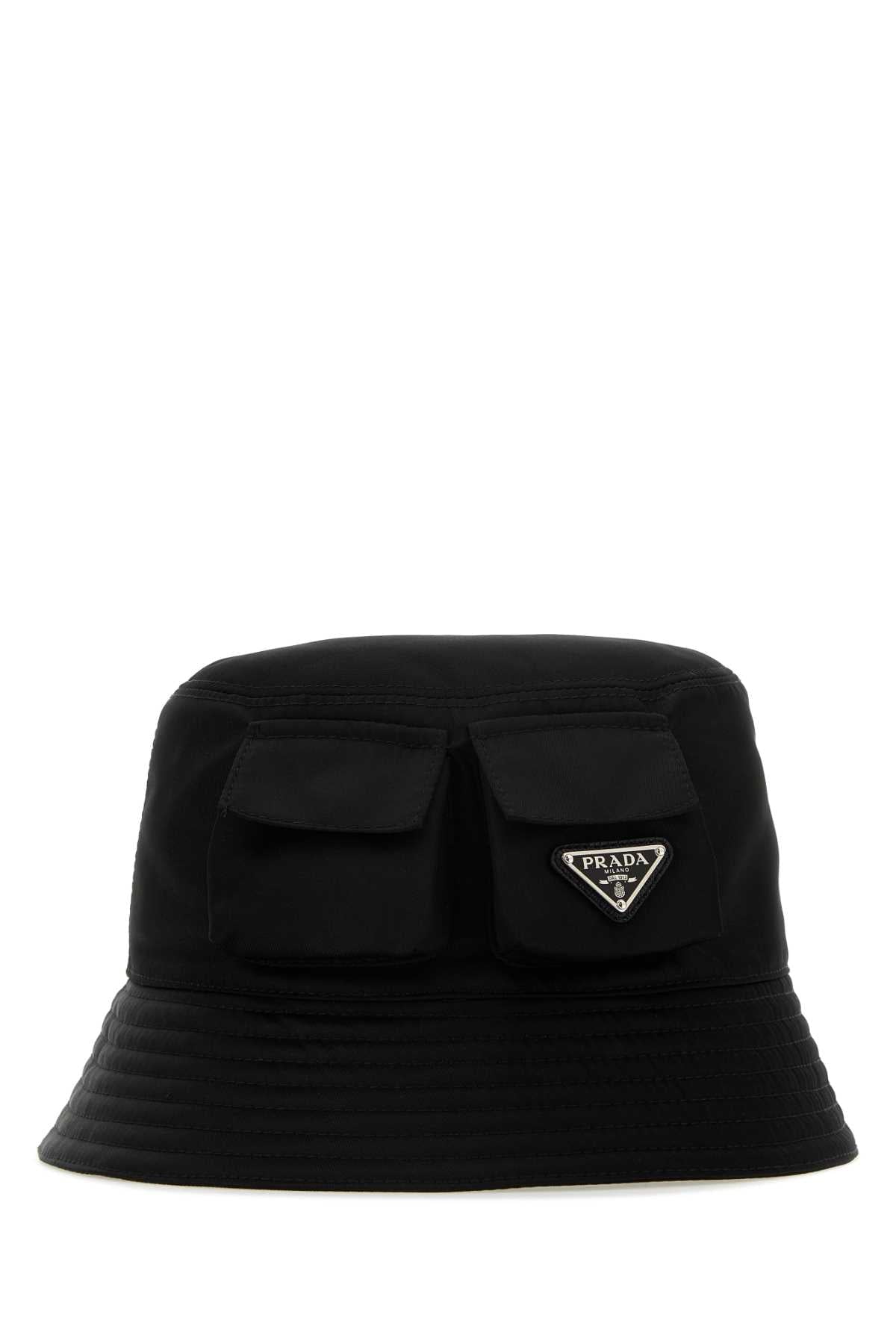 Prada Men Black Re-Nylon Bucket Hat