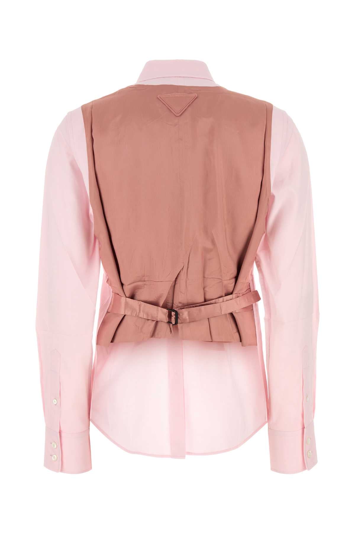 Prada Women Pastel Pink Oxford Shirt