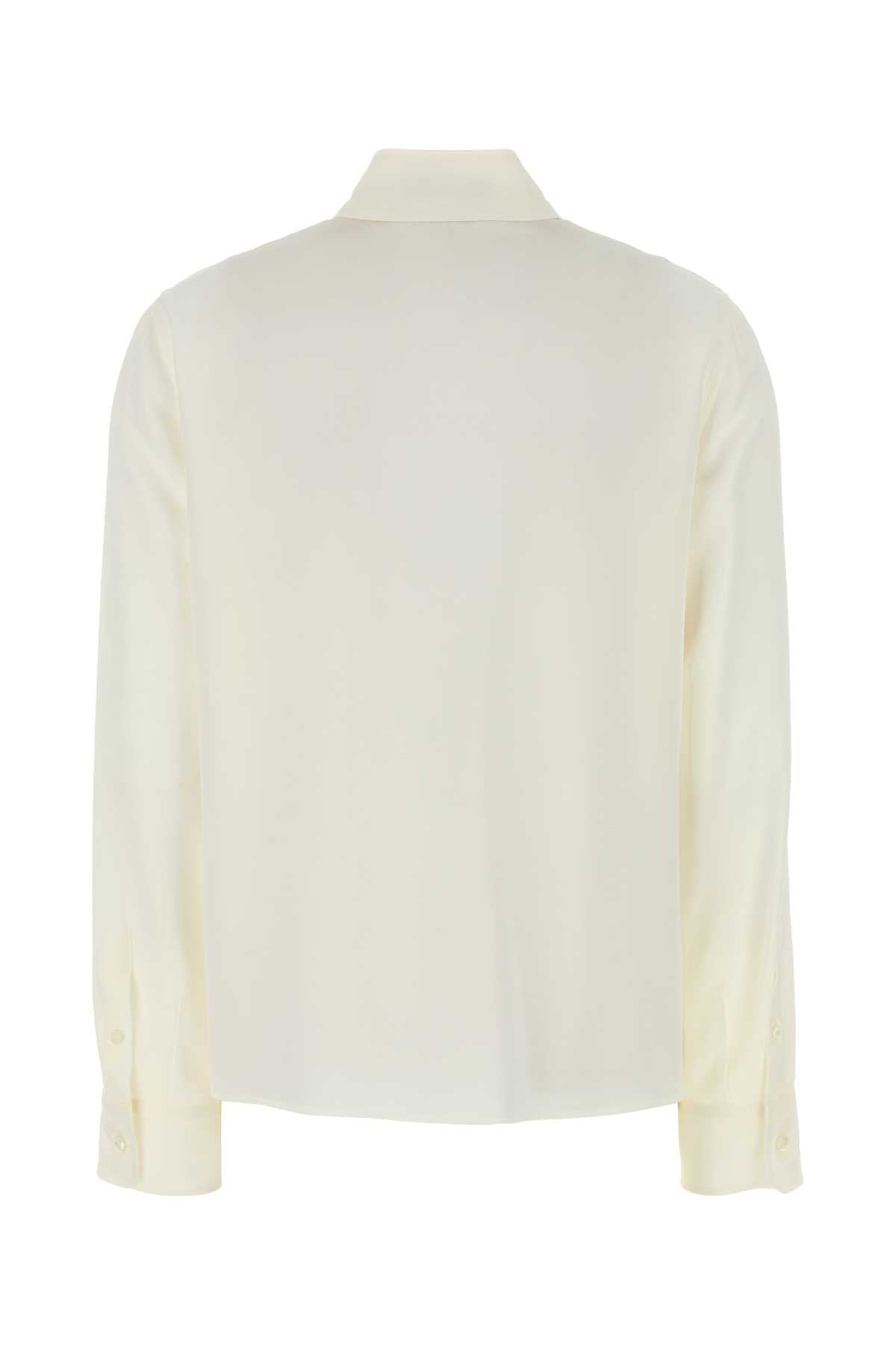 Prada Women White Silk Shirt