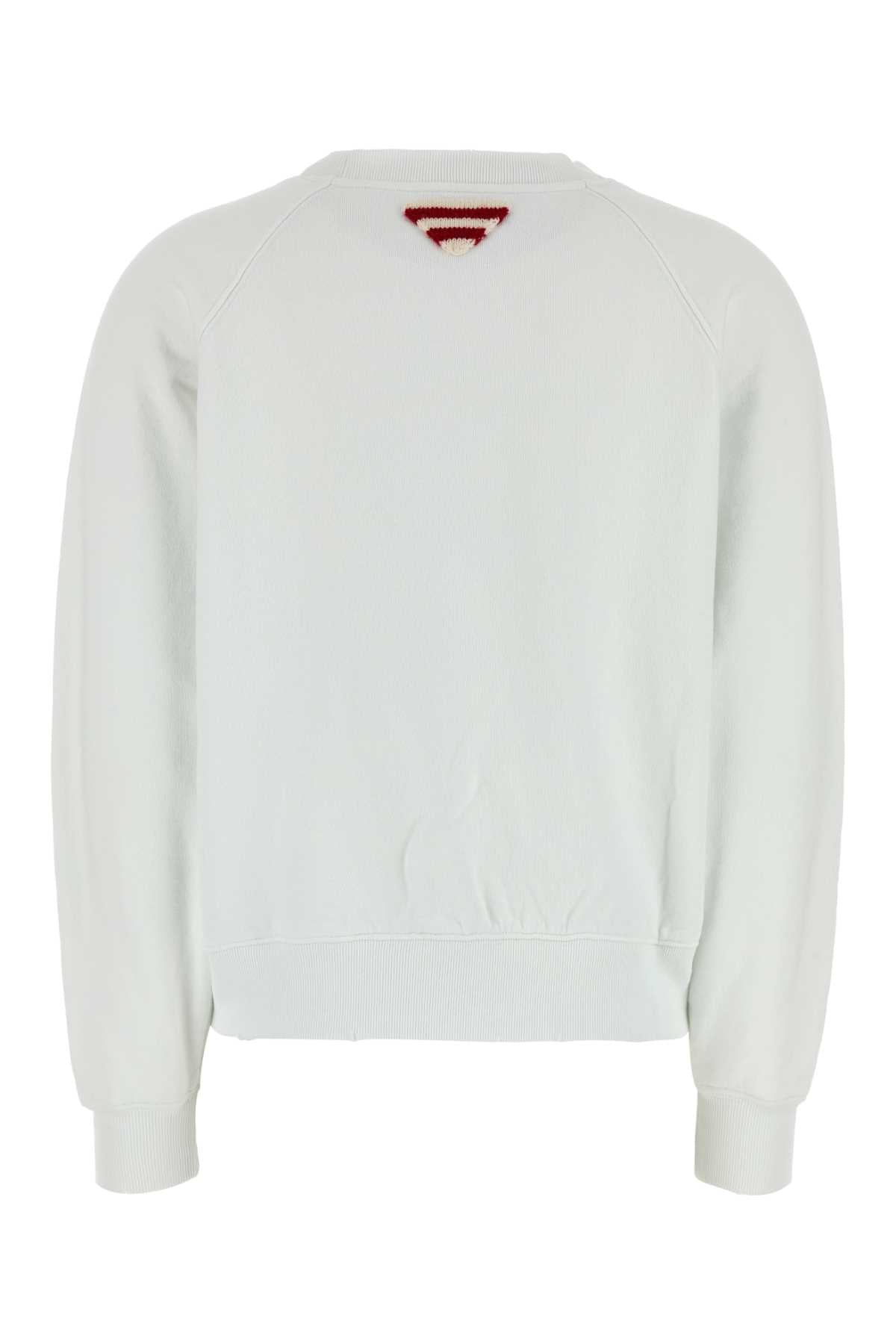 Prada Women White Cotton Sweatshirt