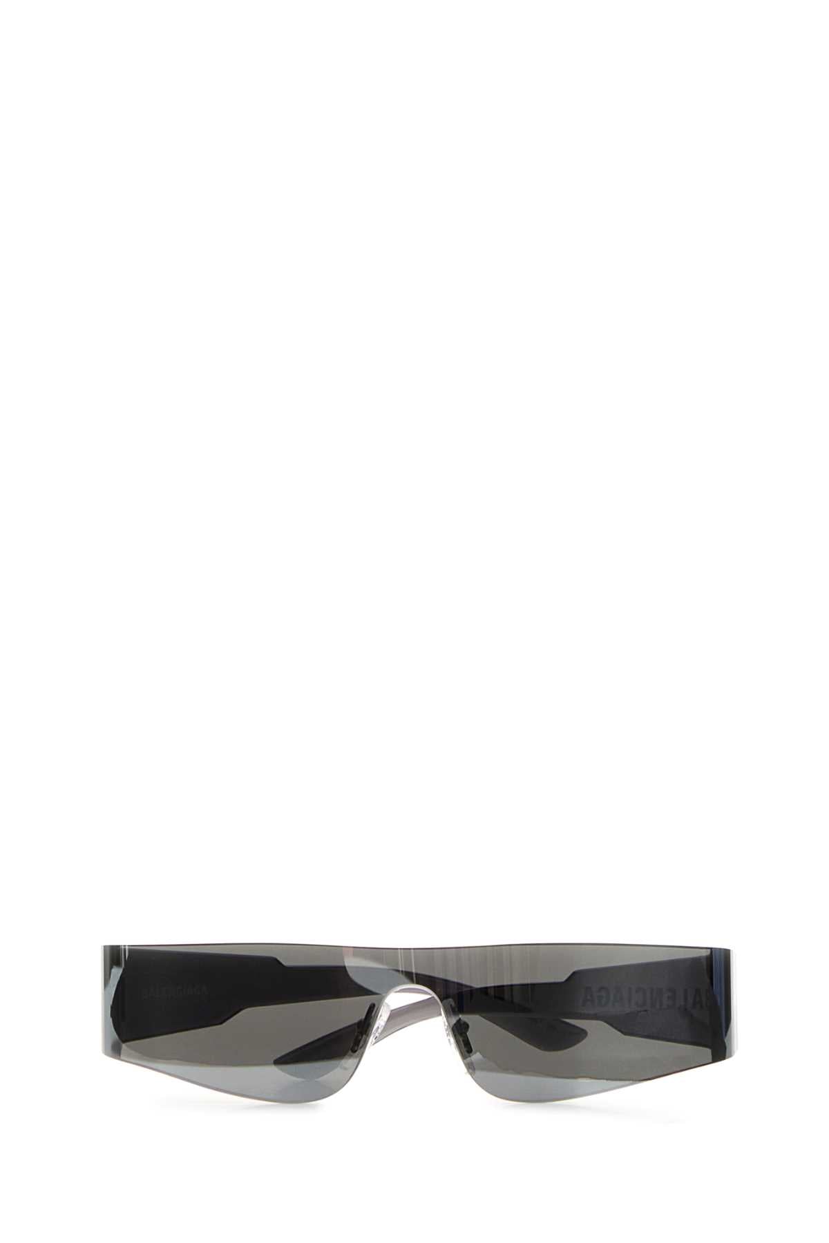 Balenciaga Women Silver Acetate Mono Rectangle Sunglasses