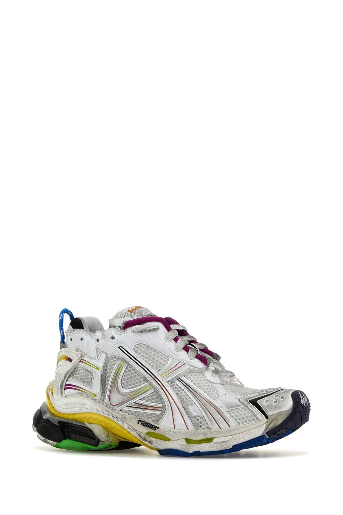 Balenciaga Men Multicolor Runner Sneakers