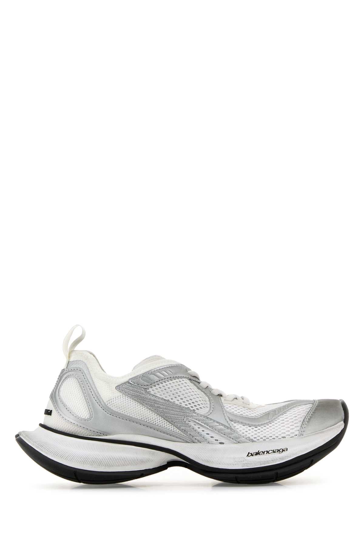 Balenciaga Women Two-Tone Mesh And Fabric Circuit Sneakers