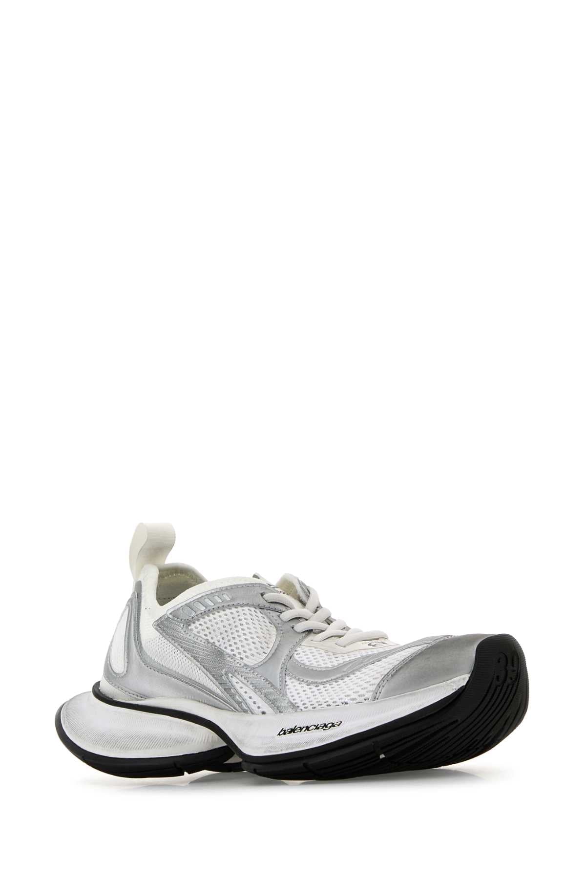 Balenciaga Women Two-Tone Mesh And Fabric Circuit Sneakers