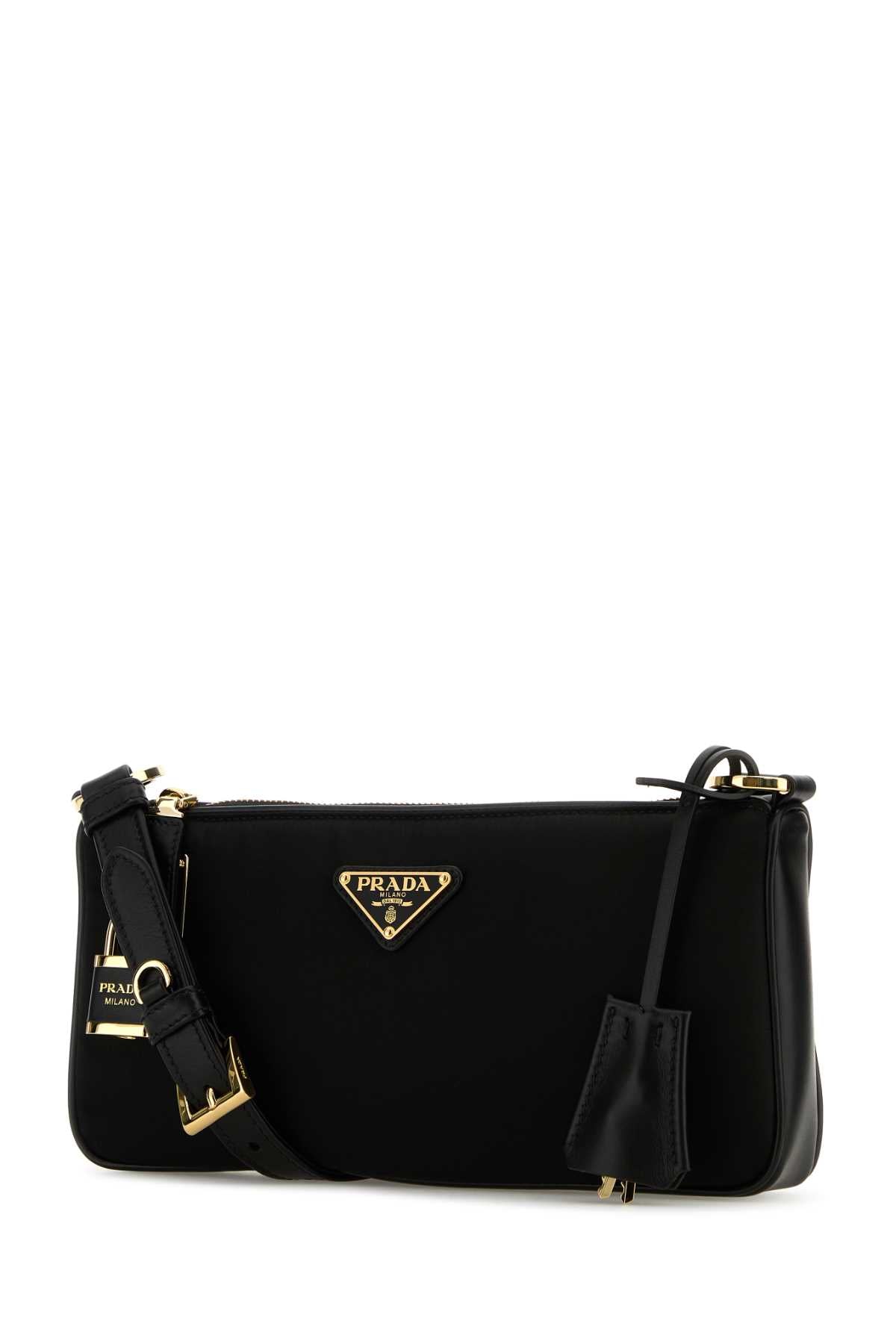Prada Women Black Re-Nylon Crossbody Bag