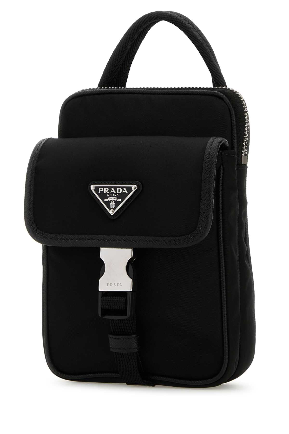 Prada Men Black Re-Nylon Phone Case