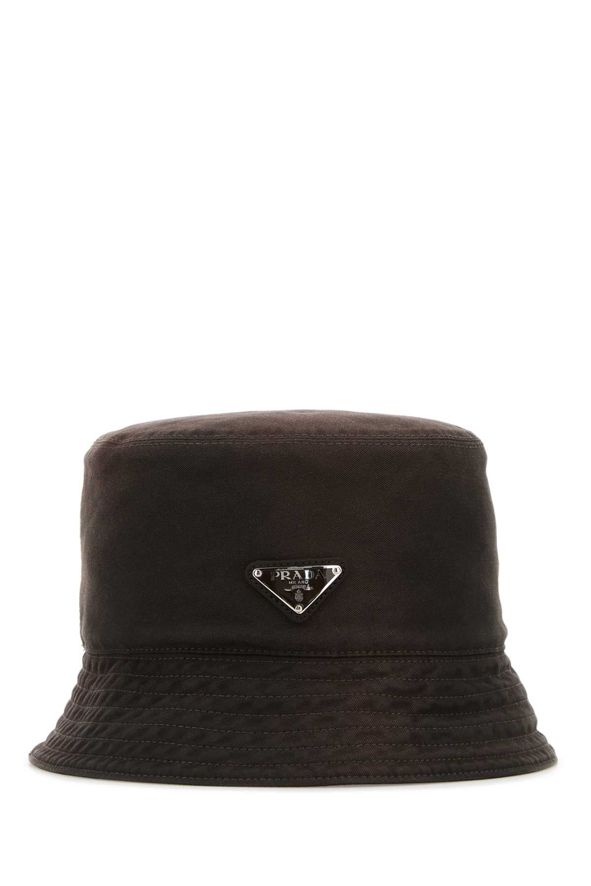 Prada Men Brown Cotton Bucket Hat