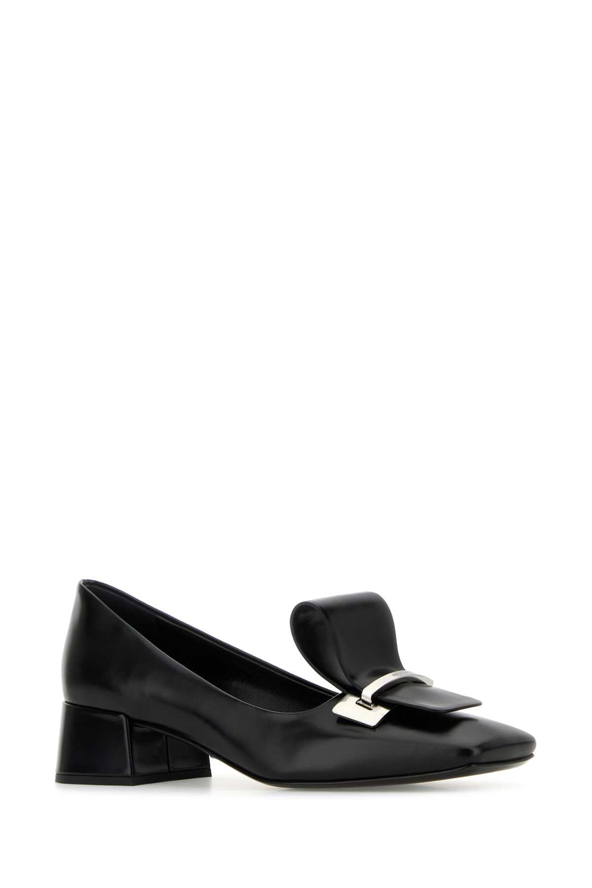 Prada Women Black Leather Pumps