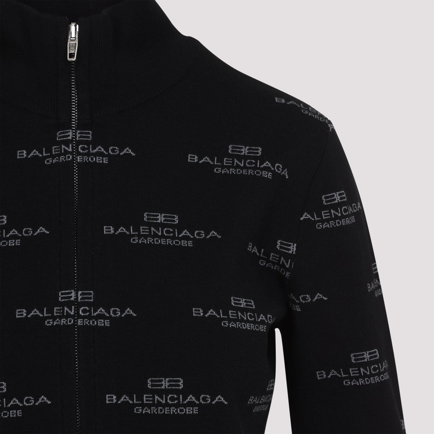 Balenciaga All-Over Zip-Up Cardigan Women
