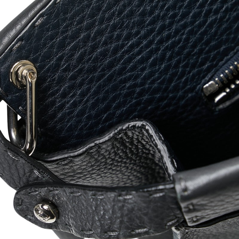 Fendi Selleria Peekaboo Leather Shoulder Bag