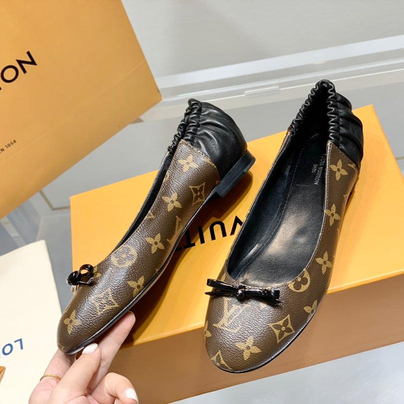 Louis Vuitton Joy Ballerina Dark Brown Mix Black Monogram Calfskin