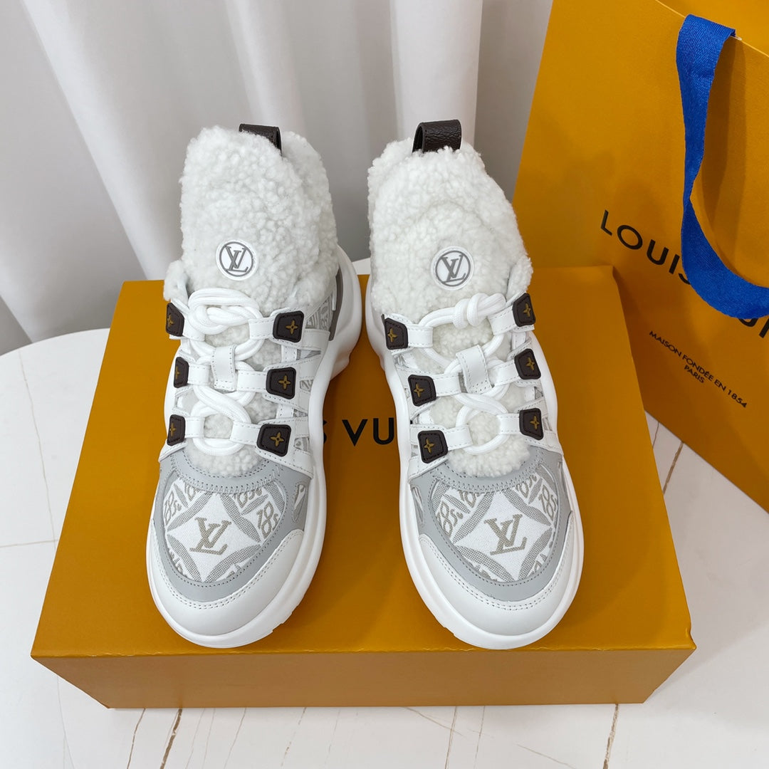 Louis Vuitton Archlight Sneaker White Mix Grey Monogram Lambskin