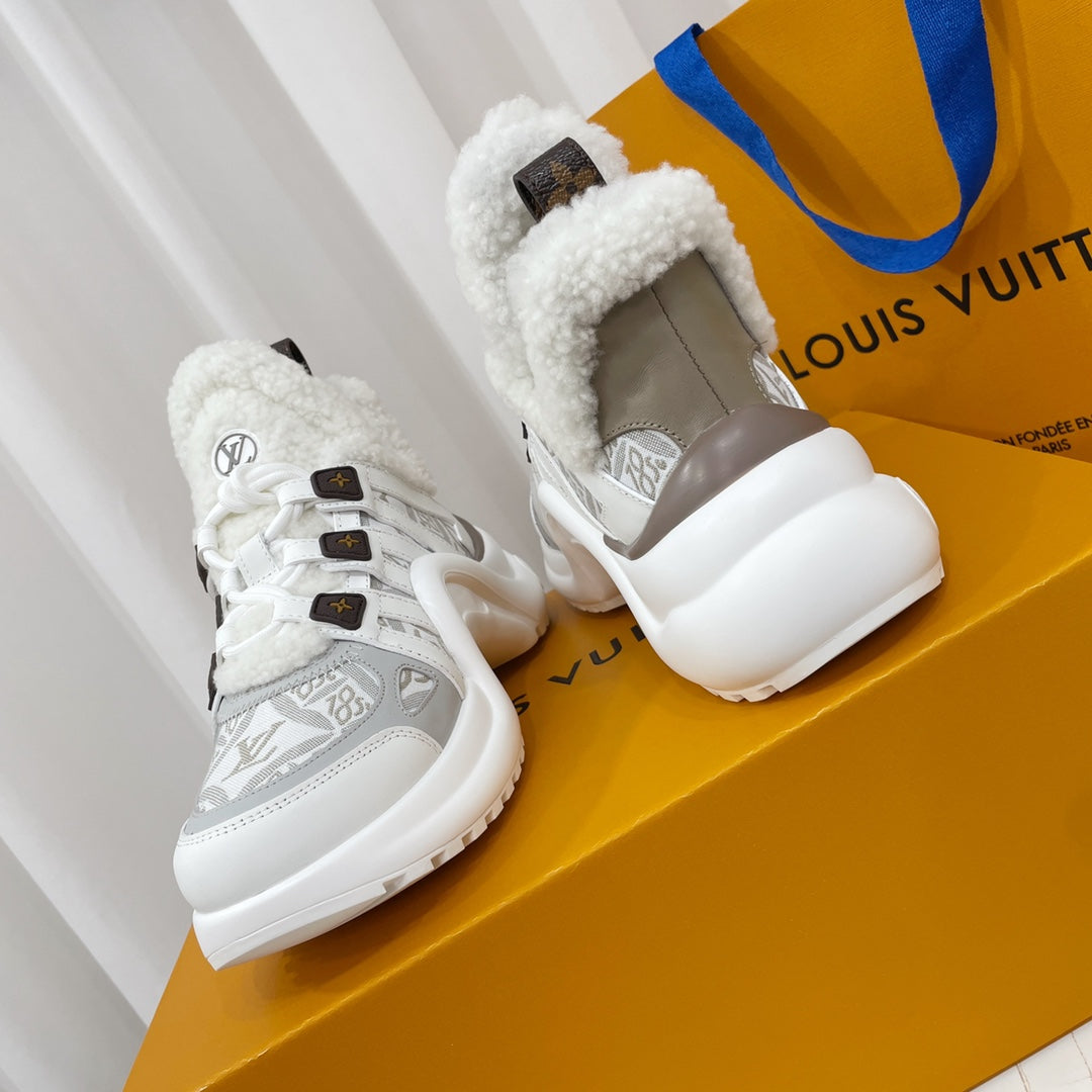Louis Vuitton Archlight Sneaker White Mix Grey Monogram Lambskin