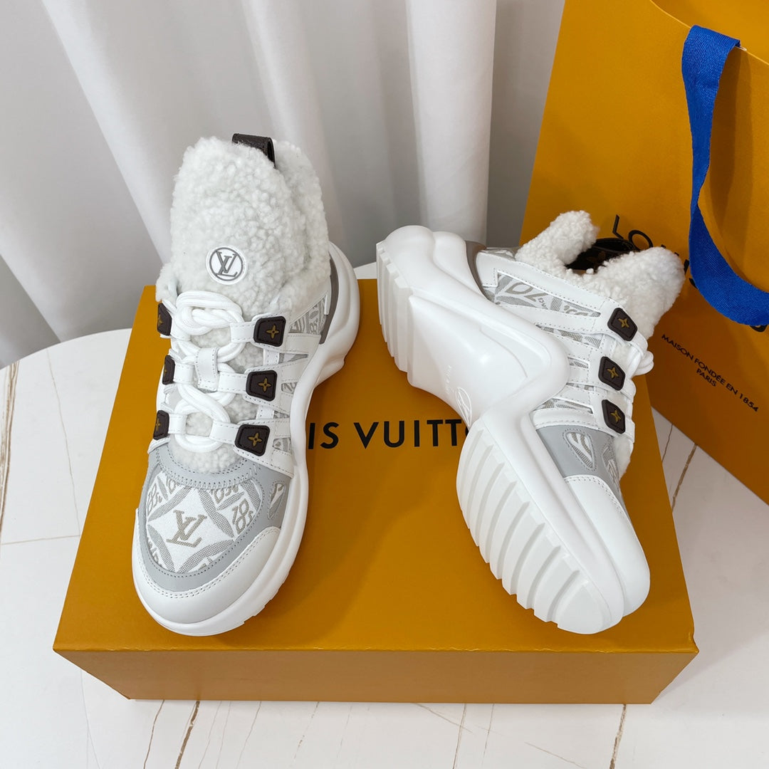 Louis Vuitton Archlight Sneaker White Mix Grey Monogram Lambskin