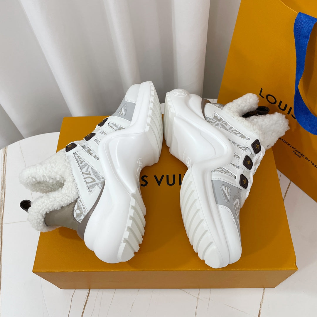 Louis Vuitton Archlight Sneaker White Mix Grey Monogram Lambskin