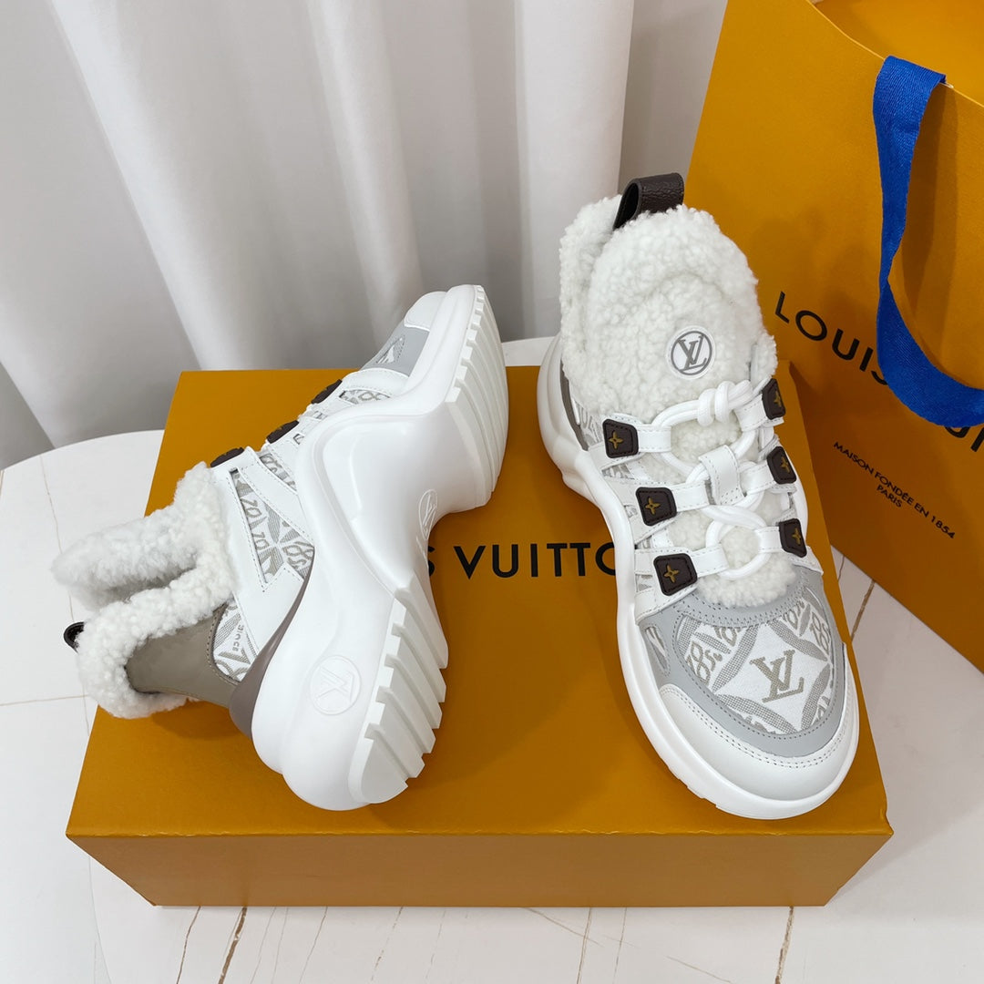 Louis Vuitton Archlight Sneaker White Mix Grey Monogram Lambskin