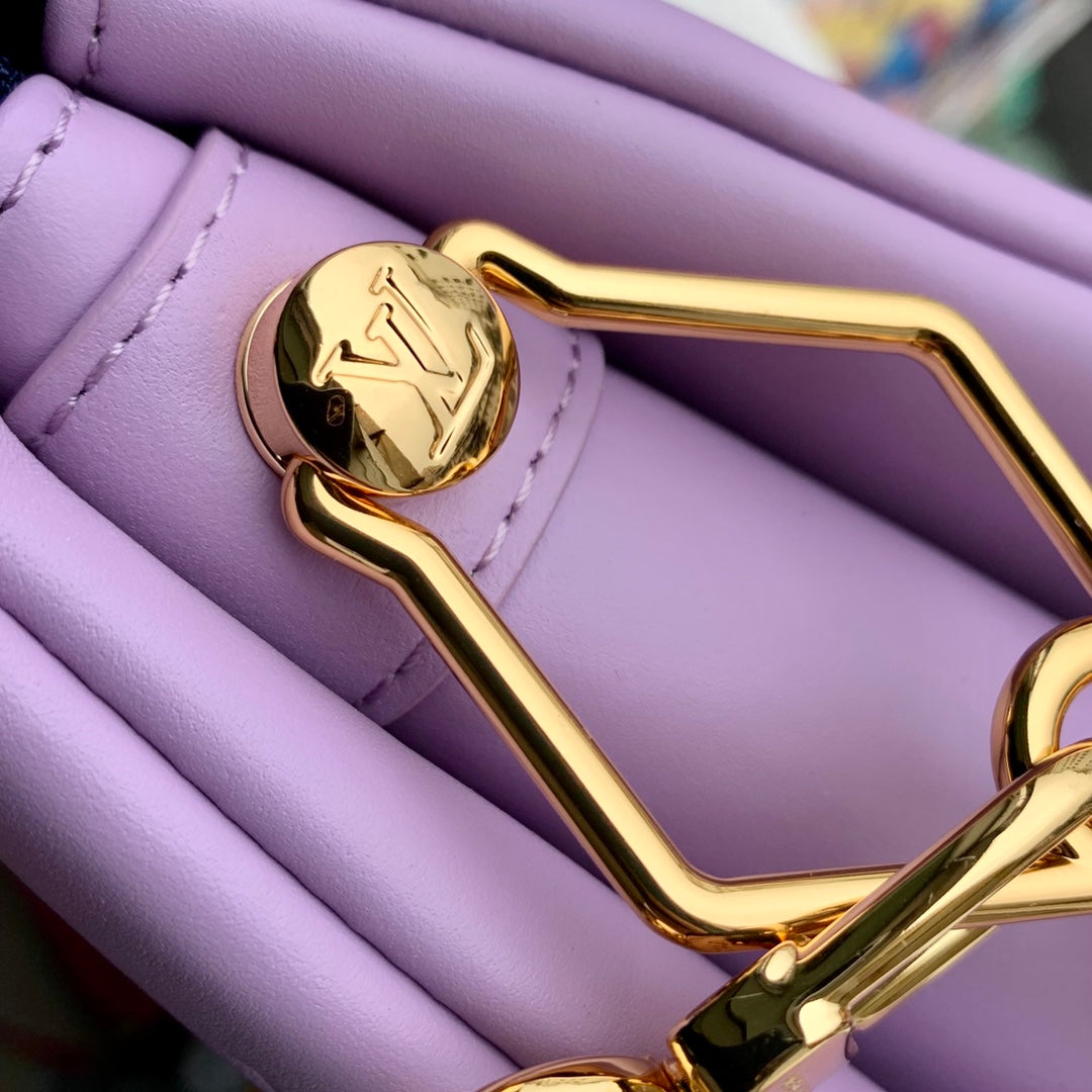 Louis Vuitton coussin pm 26cm purple monogram empreinte calfskin