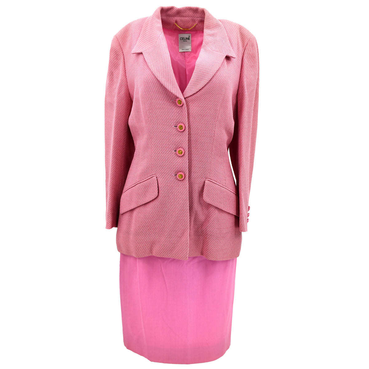 Celine single-breasted wool skirt suit #42