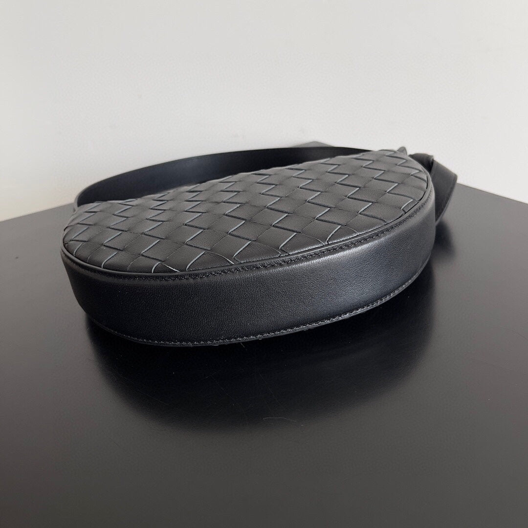 Bottega Veneta BV Mini Sunrise 23cm Black Calfskin Ghw